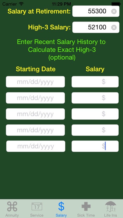 FedCalc FERS and CSRS Annuity Calculator