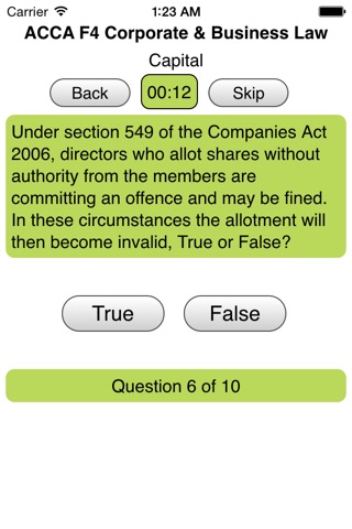 ACCA F4 Corporate &BusinessLaw screenshot 3