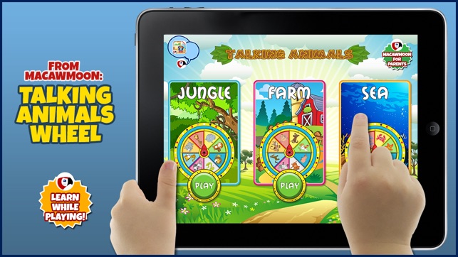 Talking Animals Wheel: Listen and Learn Words for Kids - Alp(圖1)-速報App