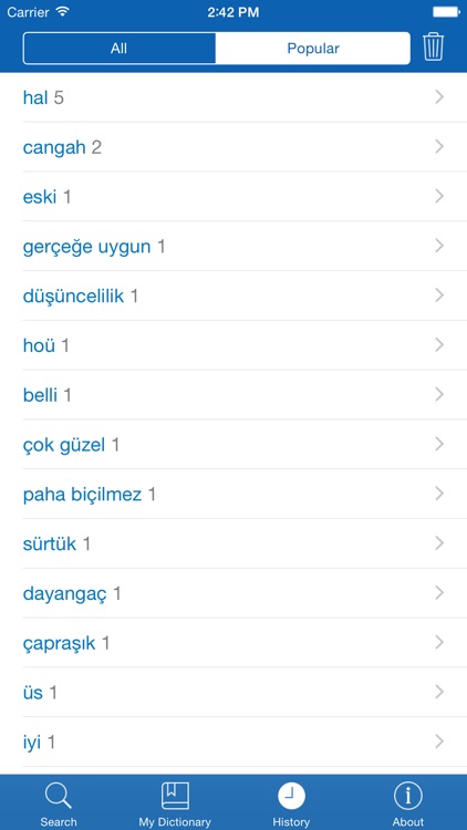 Turkish <> German Dictionary + Vocabulary trainer screenshot-4
