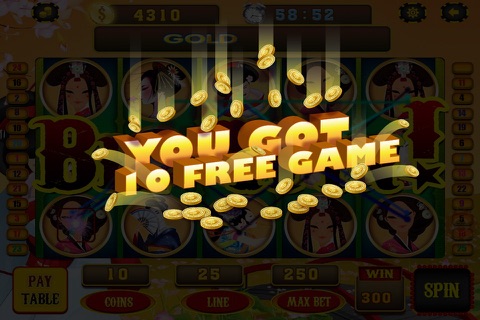 Geisha Casino - Play Free Slot Machines - Bet & Win Fun Slots Games! screenshot 3