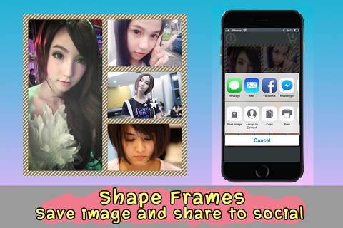 shape frames - special collage effects for pictures,amazing photo editor screenshot 4