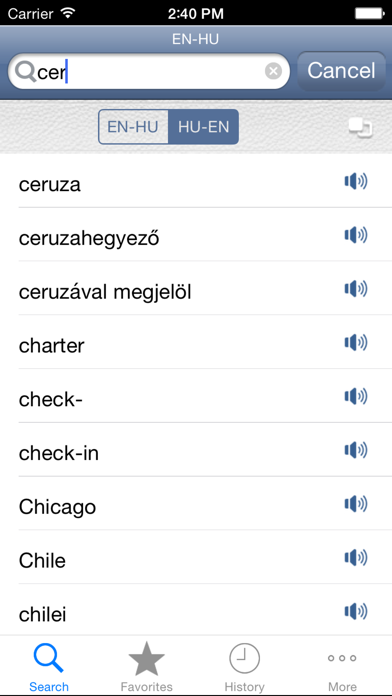 How to cancel & delete Hungarian<>English Dictionary from iphone & ipad 1