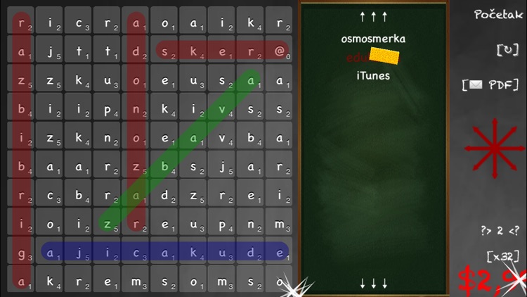 Osmosmerka: Solve Word Search Puzzles Using Serbian Latin and Cyrillic Alphabets