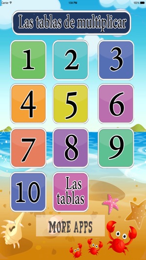 Las tablas de multiplicar