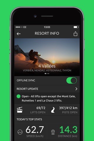 Edge Ski - Tracking, Maps & Resort Info screenshot 2