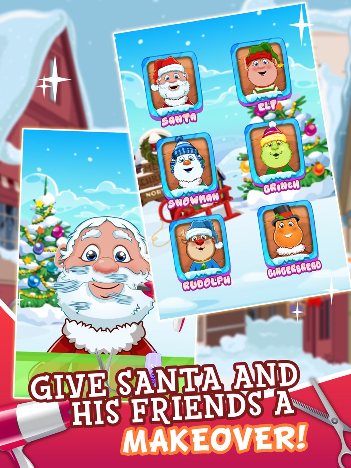 Santas Makeover Hair Salon - pet christmas nail spa games