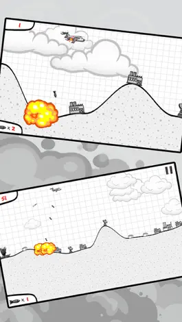 Game screenshot Bomber - The Game Where Paper Plane Drops Bombs On Objects In Notebook apk