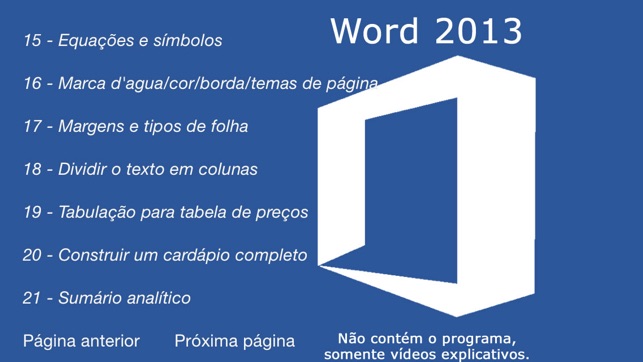 Tutorial for Word 2013 Gratis Portugues(圖1)-速報App