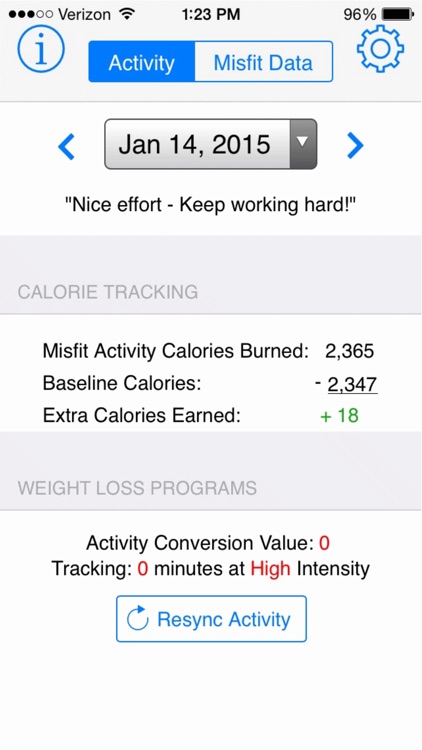 MisfitWatchr - Advanced Misfit Activity Tracker