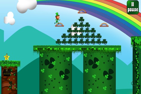 Lucky Patty's Leprechaun Run Plus - Super Clover Forrest World screenshot 2