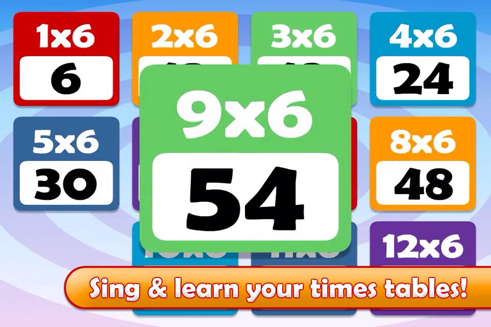 Maths Songs: Times Tables 1x ~ 6x screenshot 2