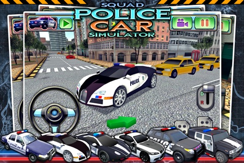 Squad police car simulator 3D - free parking games screenshot 3