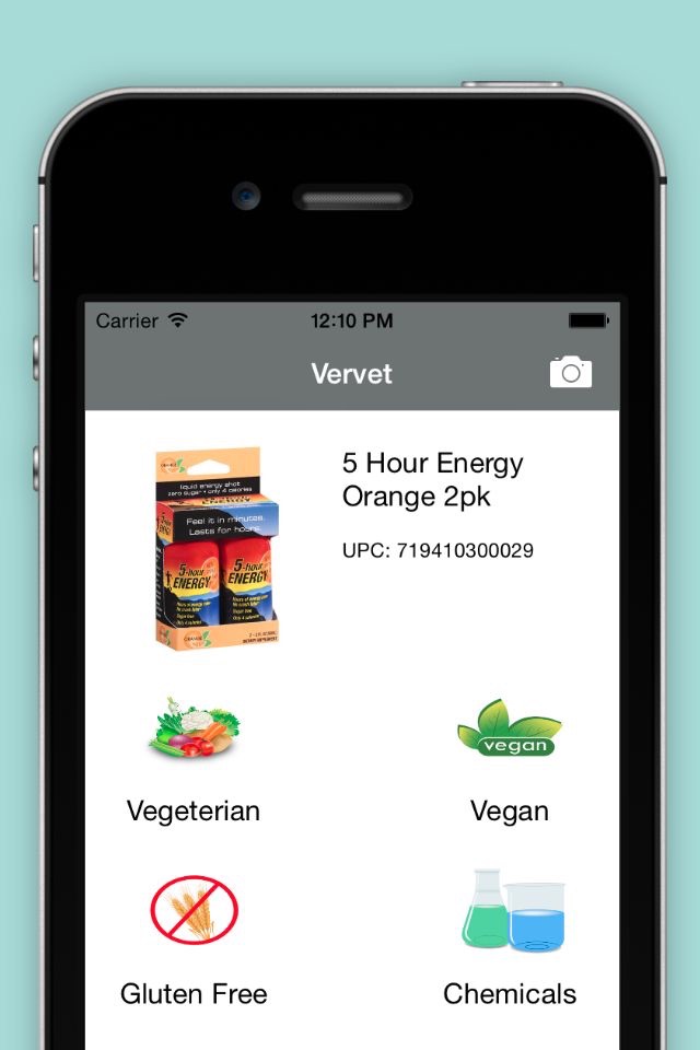 Vervet - Vegan Gluten Scanner screenshot 2