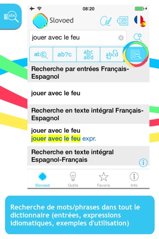 French <-> Spanish Slovoed Classic talking dictionary screenshot 2