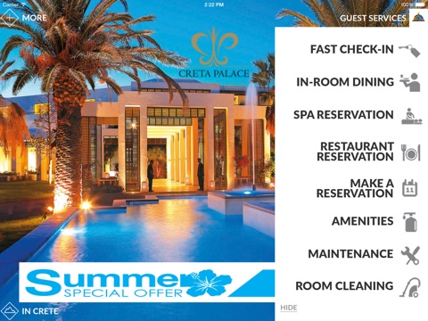 Creta Palace Grecotel Hotel & Resorts Rethymno for iPad screenshot 4