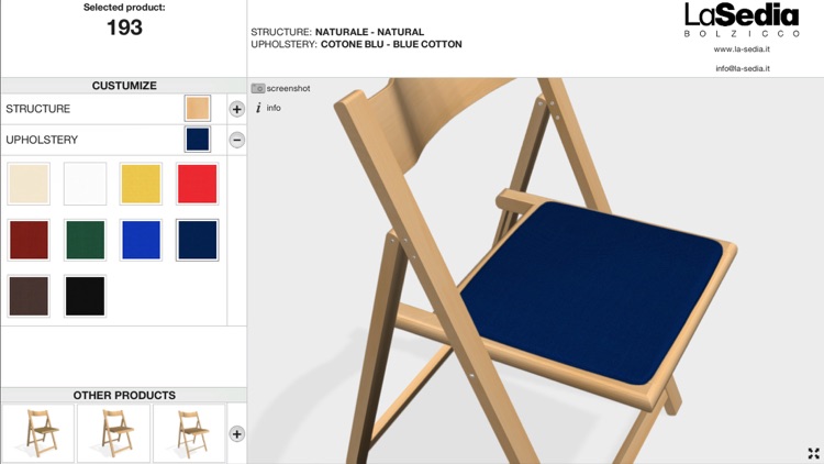 La Sedia 3D Configurator