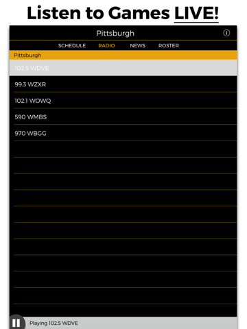 Screenshot #4 pour Pittsburgh Football Radio & Live Scores