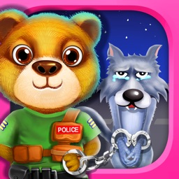Teddy Bear Police and Naughty Wolf - Hero Rescue Game