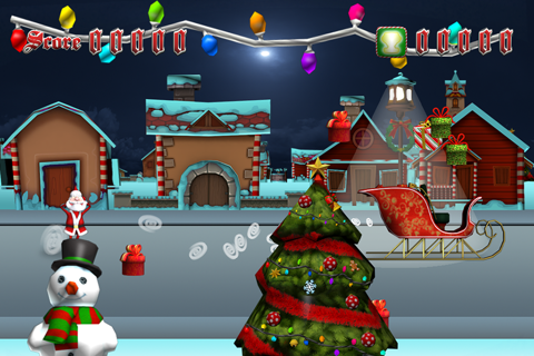 The Christmas Game FREE - 3D Cartoon Santa Claus Is Running Through Town! screenshot 3