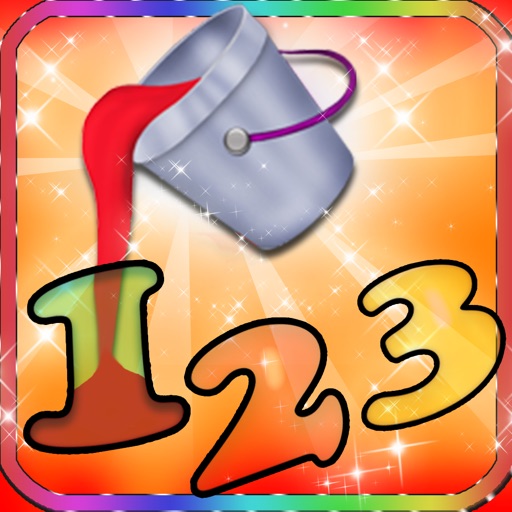 123 Numbers Paint Counting Magical Coloring Pages Game icon