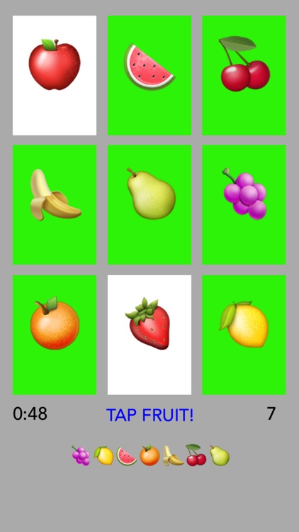 Emoji Fruit Memory - Apples, Strawberries, Lemons and More screenshot-3