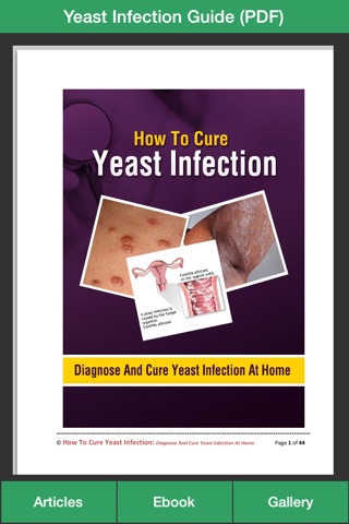 Yeast Infection Guide - The Guide To Cure Yeast Infection Symptoms At Home! screenshot 4