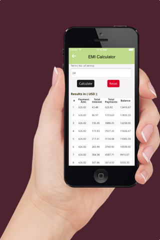 Easy EMI - Easy EMI Calculator for Home Loan, Car Loan and Personal Loan world wide screenshot 3