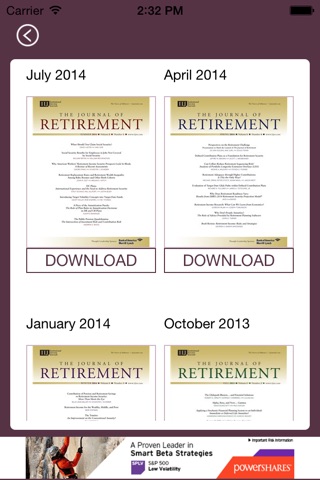 Journal of Retirement screenshot 4