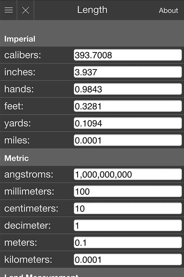 Mila's Length Converter Calculator screenshot 4