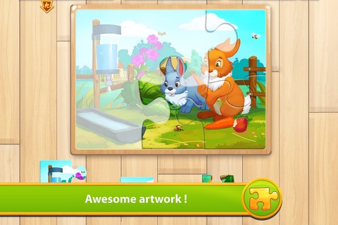 Farm Animals - Cute Puzzles screenshot 2