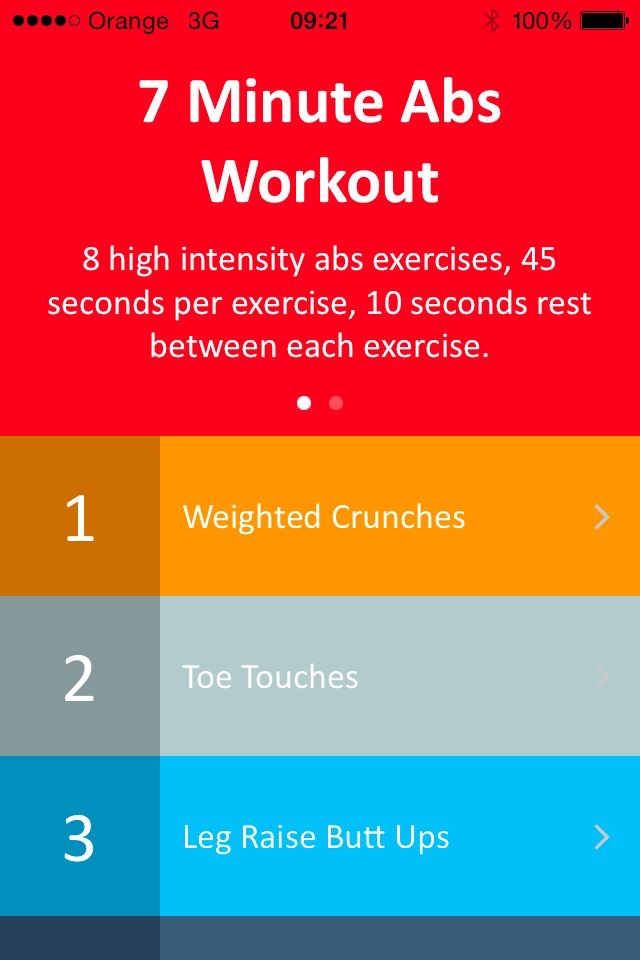 7 Minute Abs Training screenshot 3