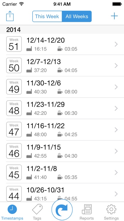 TimeStamps - Time Recording with Ease screenshot-3