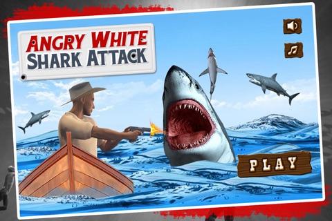 Angry White Shark Attack – shoot the target and hunt down the deadly predators screenshot 4