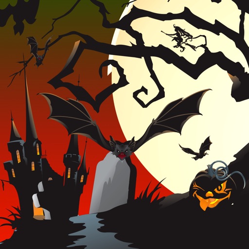 Bat Flurry Halloween Midnight Flight