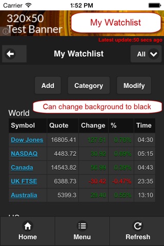 World Stock Indexes screenshot 4