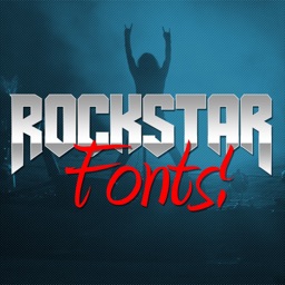 Rockstar Fonts! Best Fonts for adding text to photos, texting, posting, tweeting, and messaging.