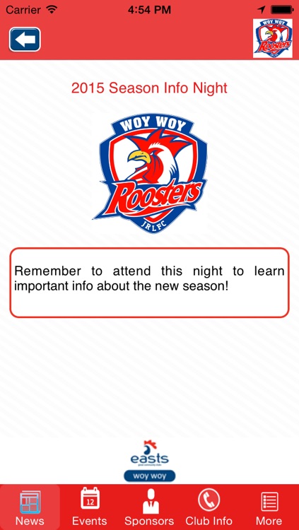 Woy Woy Junior Rugby League Football Club screenshot-4