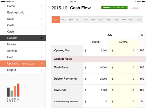 Business Budget screenshot 4