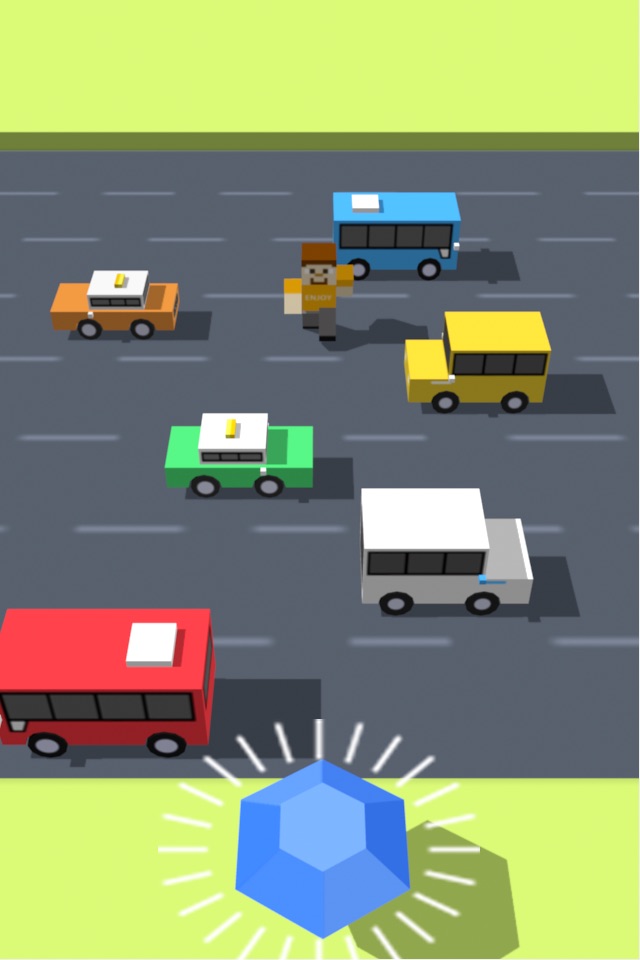 Cross Road Don't Crash 3D - Endless Arcade Games screenshot 2