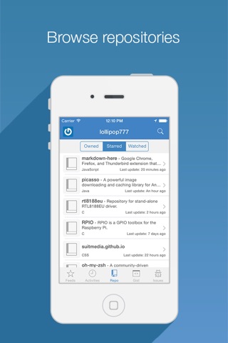 SuitHub - GitHub Client for iPhone & iPad screenshot 3