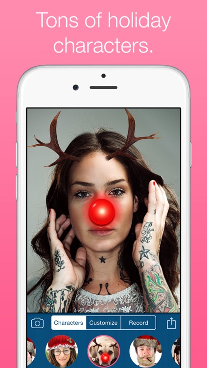 Santify - Make yourself into Santa, Rudolph, Scrooge, St Nick, Mrs. Claus or a Christmas Elf