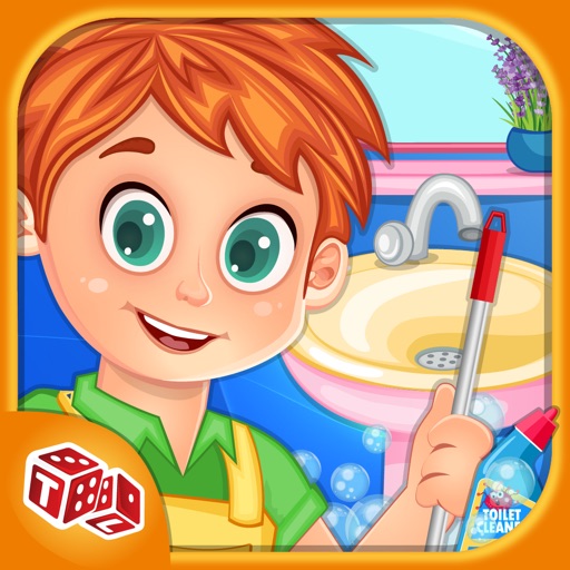 Kids Dirty Bathroom Cleanup - Mommy’s Little Helper Washing & Cleaning the Messy Toilet icon