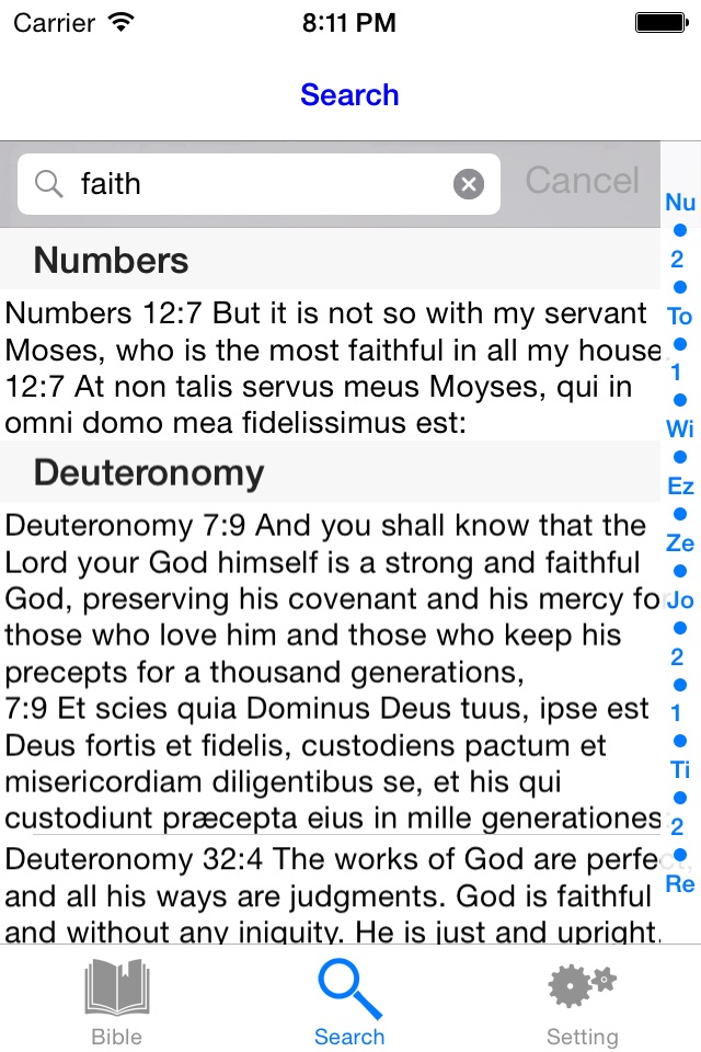 The Vulgate Bible in Latin and English screenshot 3