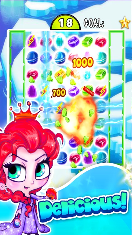 ``` Frozen Ice Queen Match-3``` - fun candy puzzle game for jewel mania'cs free