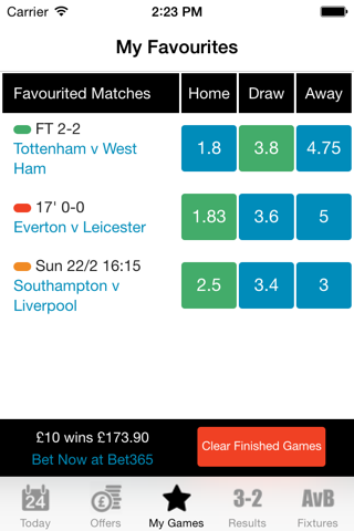 Football Pocket Odds screenshot 2