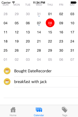 Date Recorder screenshot 3