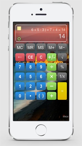 電卓のHD ％無料 - アプリ、 iPhoneとiPodのための式ディスプレイ＆注目紙テープでプロ基本CalculaterのAppのおすすめ画像2