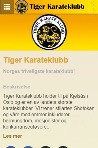 Tiger Karateklubb screenshot 2