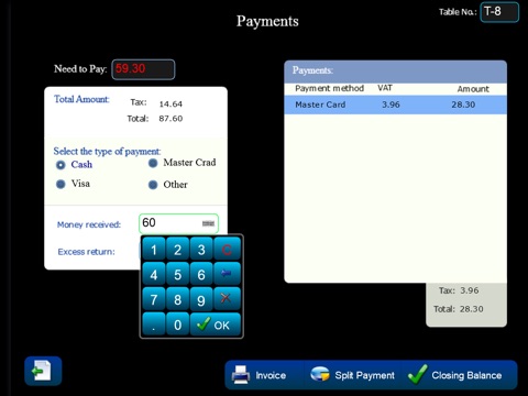 My-Touch-POS Waitress screenshot 2